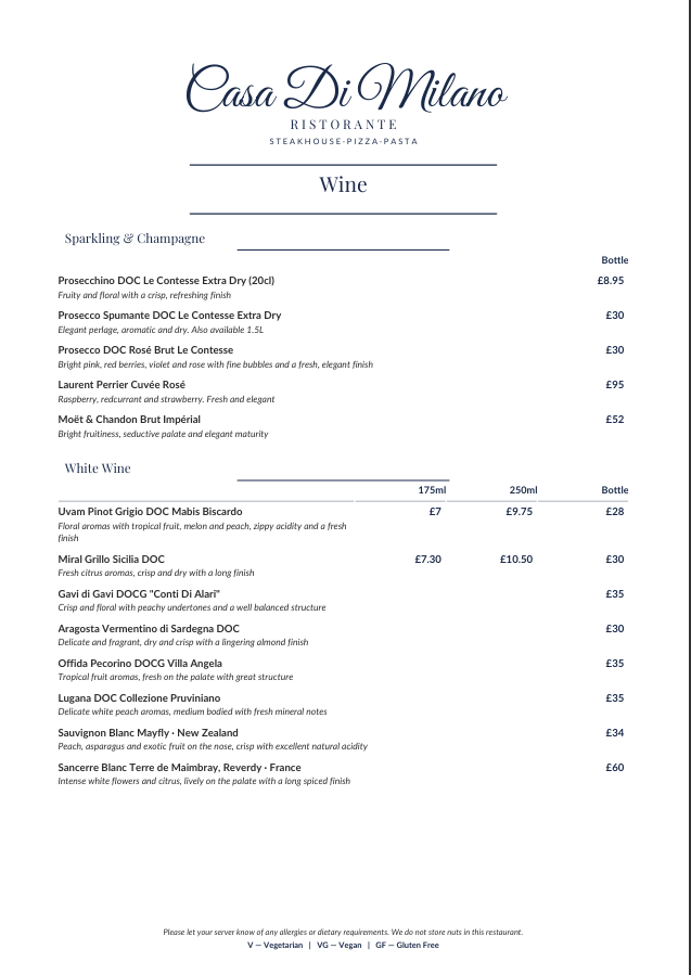 Menu 13