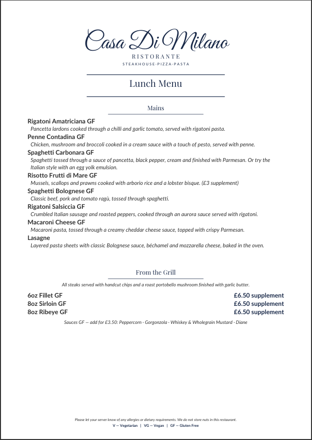 Menu 10