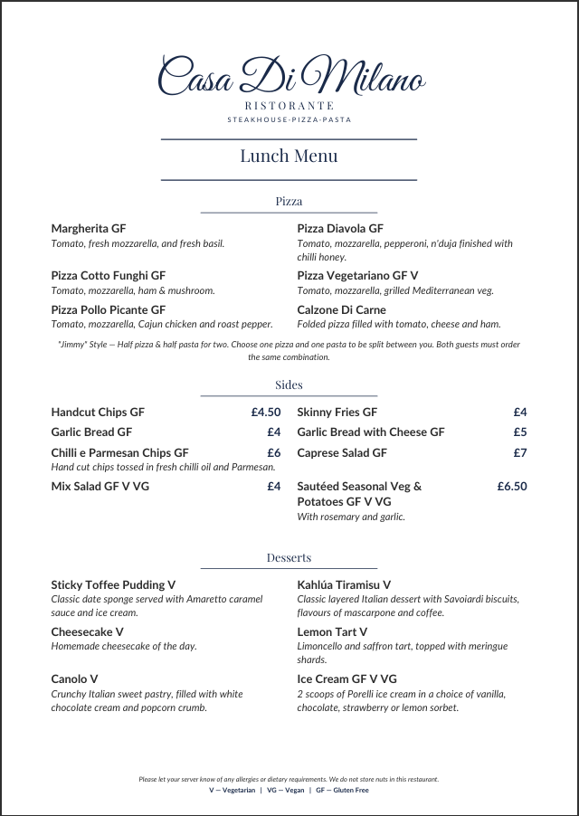 Menu 11