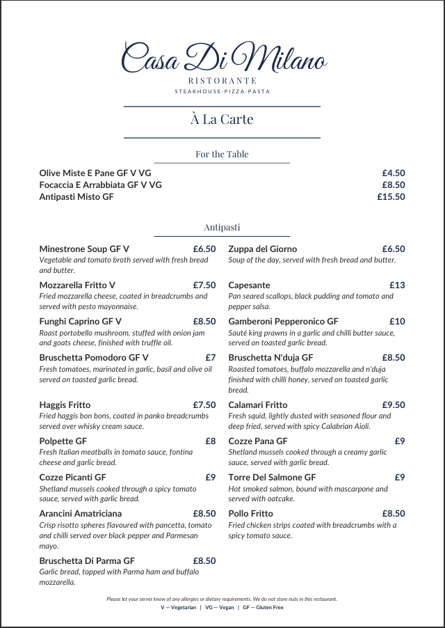 Menu 1